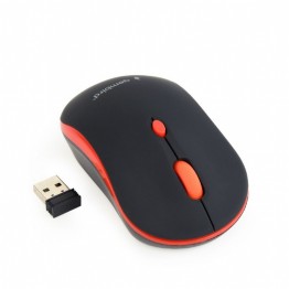 Mouse wireless Gembird MUSW-4B-01-R, USB Nano receiver, 1600 DPI, Alb